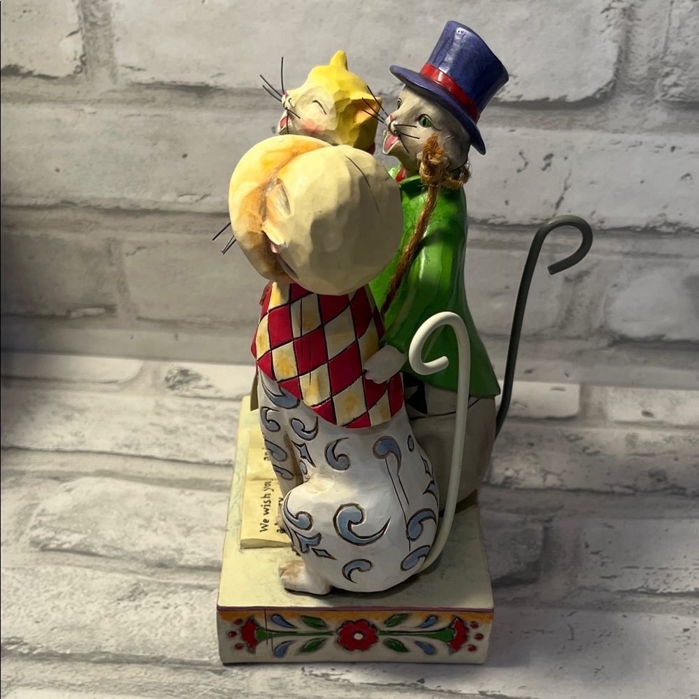 Caroling Cats Jim Shore Colorful Cat Trio Figurine Christmas holiday winter - Picture 7 of 12